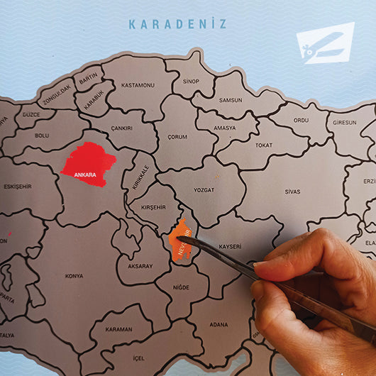 Kazınabilir Türkiye Haritası